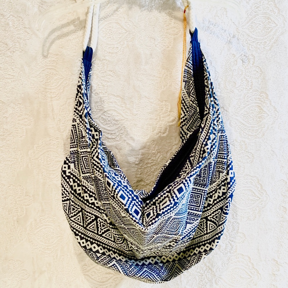 Over the Shoulder Bag with Aztec print